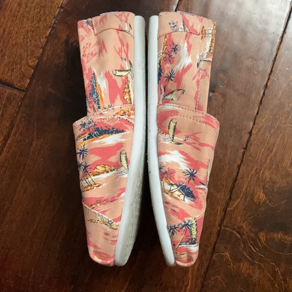 Toms - Coral Palm Tree Print - Picture 2 of 6